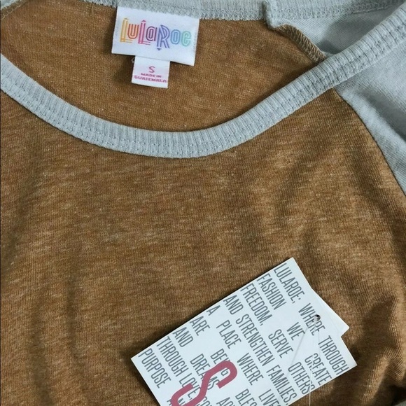 New Lularoe Randy Raglan Baseball Shirt Size Small - Picture 3 of 8